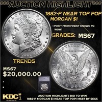 ***Auction Highlight*** 1882-p Morgan Dollar Near