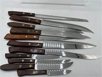 Assorted knives stainless