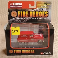 Corgi Fire Heroes Pontiac Van, Newark FD