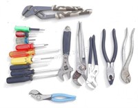 Assortment of Pliers and Screwdrivers