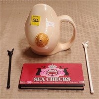Breast Creamer w/ Playboy Stirs & Sex Checks