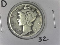 1939-D Mercury Dime