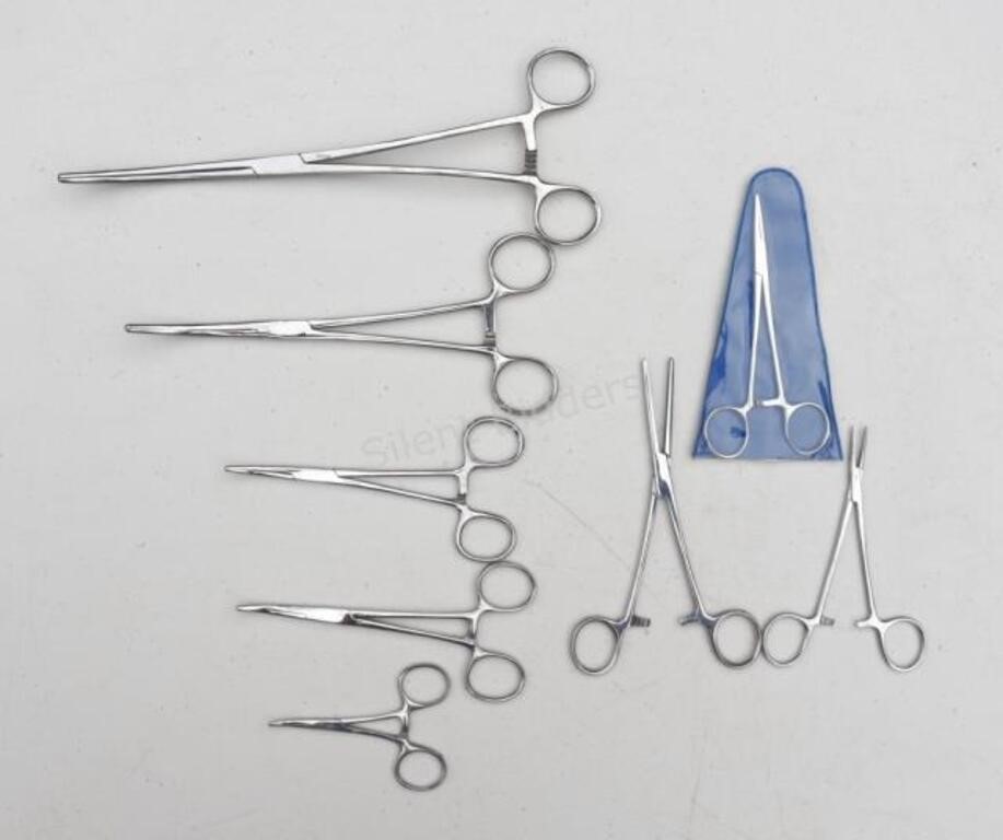 Set of 8 Medical Clamps