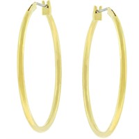 Elegant Goldtone Hoop Earrings