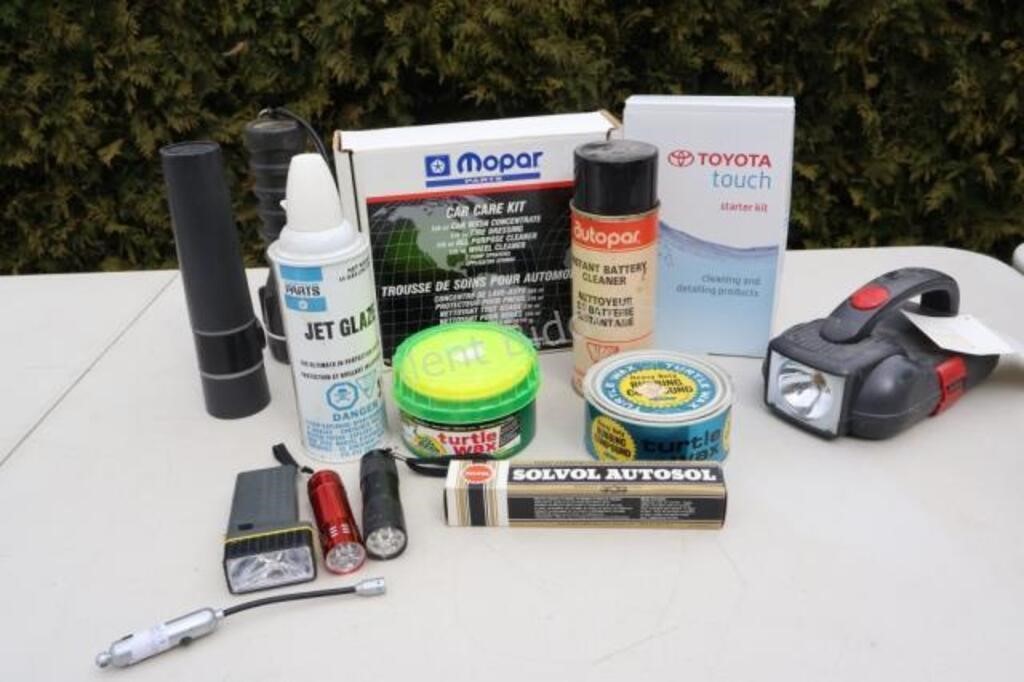 Car Care Products and Flashlights