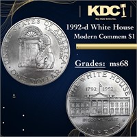 1992-d White House Modern Commem Dollar $1 Grades