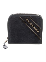 Balenciaga 2017 Blanket Compact Compact Wallet