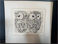 Walter Rudolf Mumprecht signed numbered owl Art