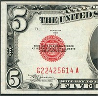 $5 1928 C United States Note