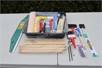 Painting Supplies, Trays, Rollers, Brushes, Guide