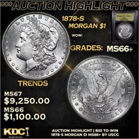 ***Auction Highlight*** 1878-s Morgan Dollar $1 Gr