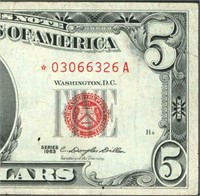 **STAR** $5 1963 United States Note