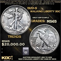 ***Auction Highlight*** 1920-s Walking Liberty Hal