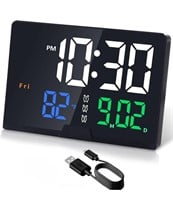 ($39) RGB Digital Alarm Clocks for Bedrooms