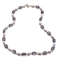 Simple Amethyst Glass Bead Necklace