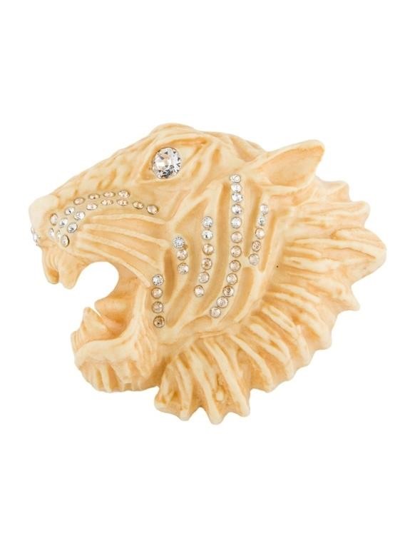 Gucci Crystal & Resin Rajah Brooch