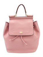 Dolce & Gabbana Pink Leather Backpack