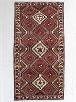 Hand Knotted Persian Shiraz Rug 5.3 x 10.3 ft.