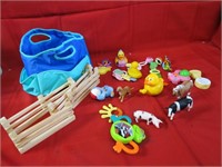 Duck & misc. Children's toy lot.