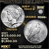 ***Auction Highlight*** 1926-p Peace Dollar $1 Gra