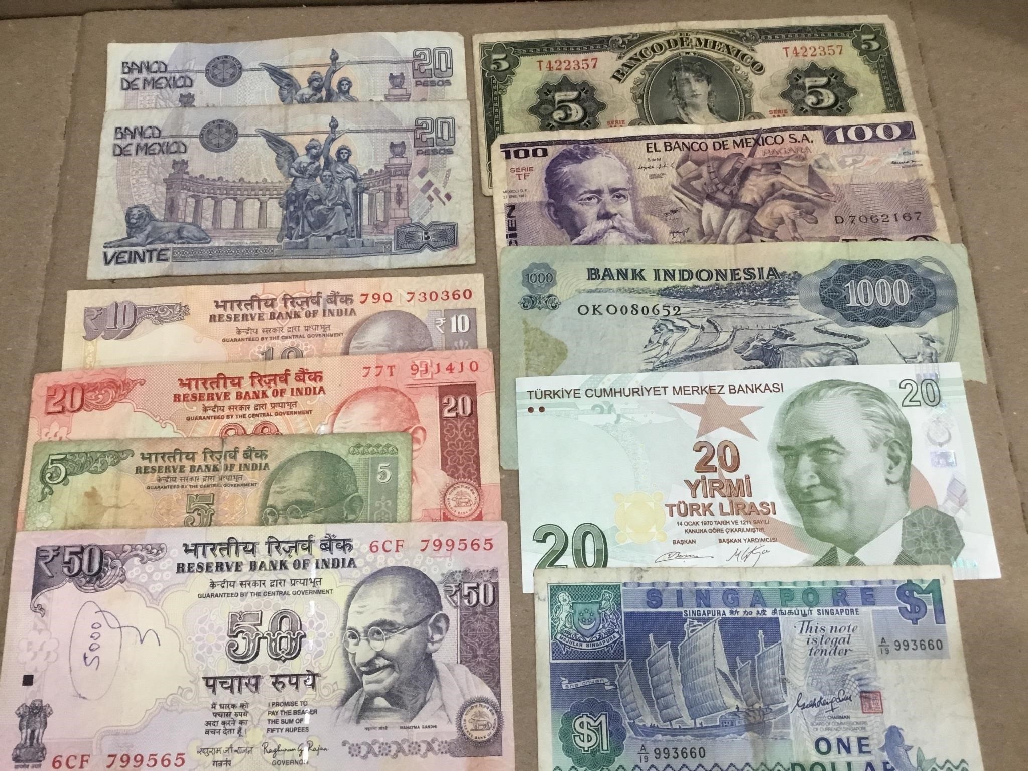 11 Foreign Paper Money