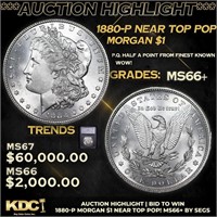 ***Auction Highlight*** 1880-p Morgan Dollar Near