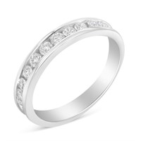 18k Gold Round .50ct Diamond Classic Wedding Ring