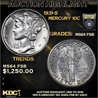 ***Auction Highlight*** 1931-s Mercury Dime 10c Gr