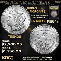 ***Auction Highlight*** 1899-s Morgan Dollar $1 Gr