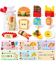 Fast Food building blocks with exchange cards
