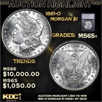 ***Auction Highlight*** 1881-o Morgan Dollar $1 Gr