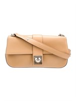 Salvatore Ferragamo Leather Flat Shoulder Bag