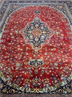 Hand Knotted Persian Tabriz Rug 9.10x12 ft