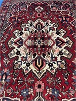 Hand Knotted Persian Bahkterie Rug 6.6x10.4 ft