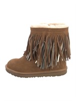 Ugg Suede Fringe Trim Accent Boots Size 5