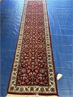 Hand Knotted Agra Runner 2.6x9.8 ft