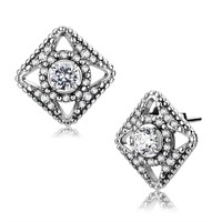Round .25ct White Sapphire Luxe Stud Earrings
