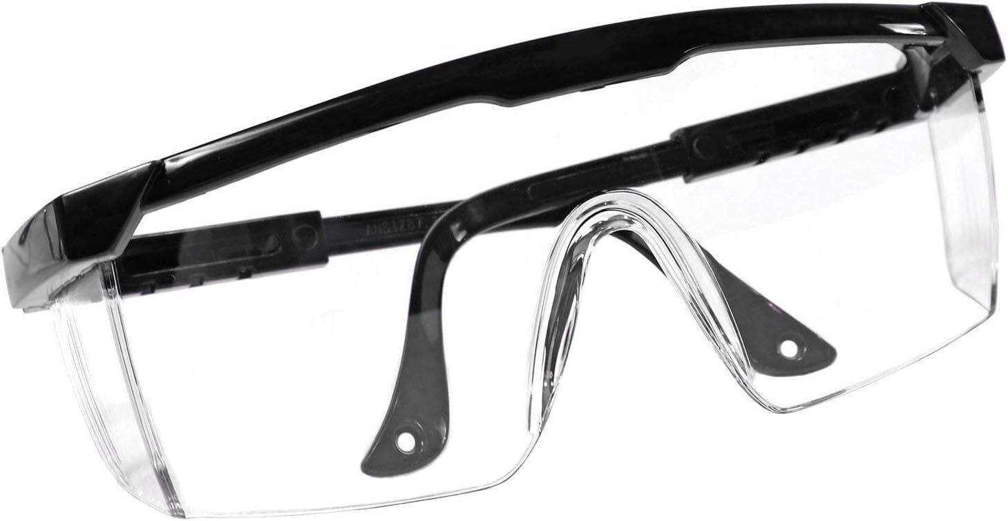 Adjustable Safety Glasses  3pk  Black
