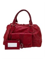 Balenciaga Leather Front Pocket Top Handle Bag