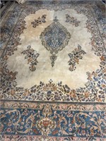 Hand Knotted Persian Kermen Rug 9x12 ft
