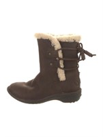 Ugg Suede Fur Trim Boots Size 5