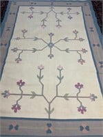 Hand Knotted Kilm Rug 9x6.2 ft