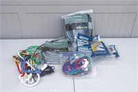 Assortment of Bungee Cords and Foam Backer Rod