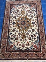 Hand Knotted Persian Tabriz Rug 3x5 ft