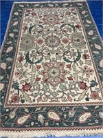 Hand Knotted Persian Heriz Rug 5.10x8.2 ft