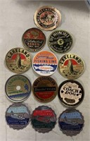 (12)VINTAGE FISHING LINES SPOOL LABELS-ASSORTED