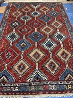 Hand Knotted Persian Yelemeh Rug 6.8x9.8 ft