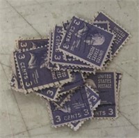 (25 COUNT)UNITED STATES (3-CENT) POSTAGE