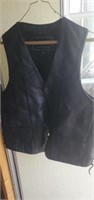 Zack white leather apparel vest