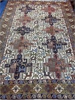 Hand Knotted Persian Soumak Rug 7.2x9.4 ft